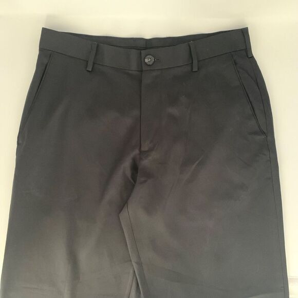 Izod‎ Flat Front Black Men's Golf Pants Size W32 L30 - Picture 3 of 8